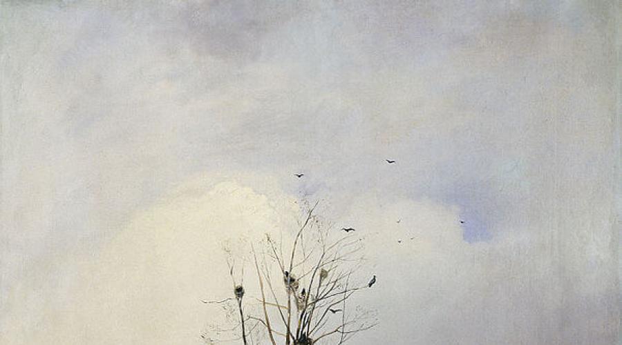 Сочинение-описание по картине А.К. Саврасова «Грачи прилетели
