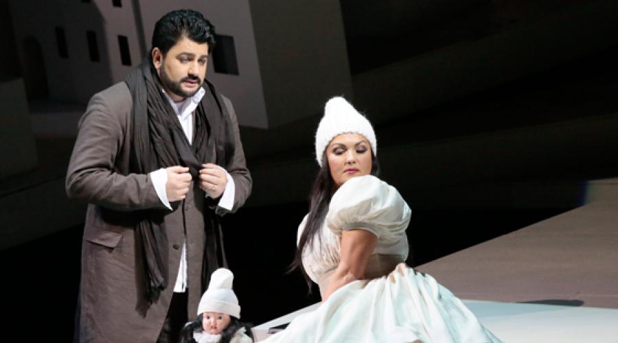 Netrebko ir Eyvazovas Didžiojo teatro spektaklyje „Manon Lescaut“.  Pilna vaizdo transliacijos versija
