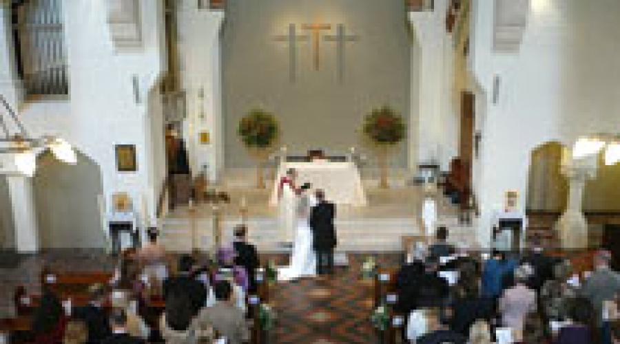 Môže byť katolícky a ortodoxný ženatý. Svadba v katolíckom kostole: pravidlá, ako prechádza, video