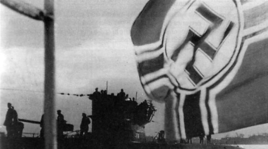 Niemieckie okręty podwodne z okresu II wojny światowej.  Niemieckie okręty podwodne II wojny światowej: „watahy wilków” Wehrmachtu