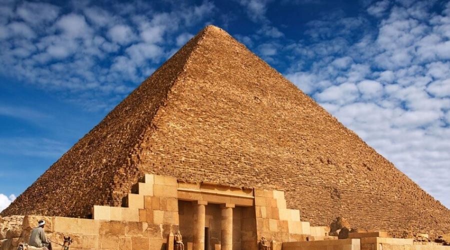 Piramide del faraone Cheope e la storia delle piramidi egizie.  Mistero delle piramidi egizie