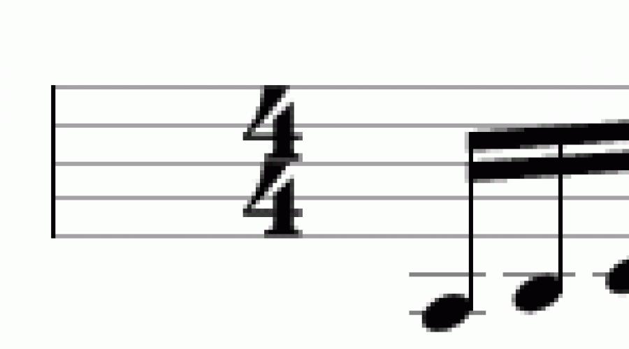 Notazione musicale. Note, note, altezza e note