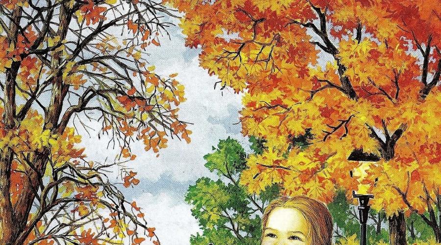 Children's drawings on the theme of autumn paints.  How to draw a beautiful autumn landscape of nature with a pencil and paints in stages for beginners?  How to draw an easy autumn landscape with a pencil for beginners?  Finished works on the theme 