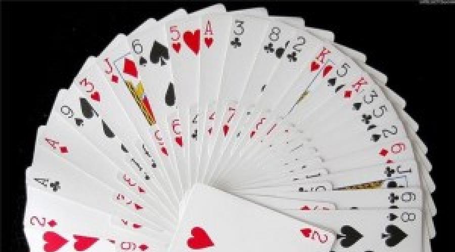 Fortune telling online.  Fortune telling on playing cards: simple layouts and interpretations