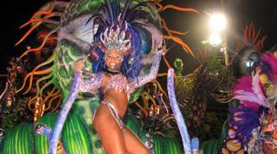 المرأة البرازيلية الجميلة ترقص.  الرقصات البرازيلية وتاريخها وتقاليدها
