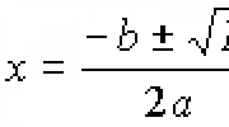  Rozwiązanie równań kwadratowych: Formula korzenie, przykłady.
