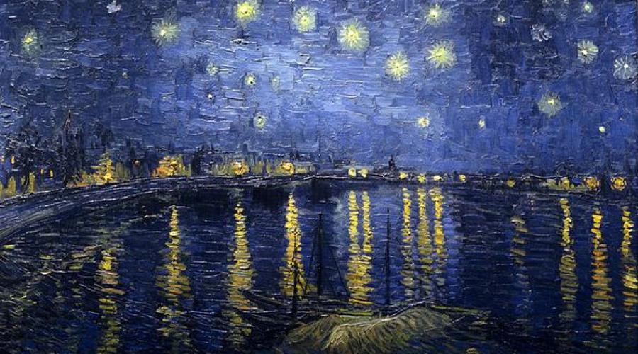 Van Gogh yıldızlı gece analizi.