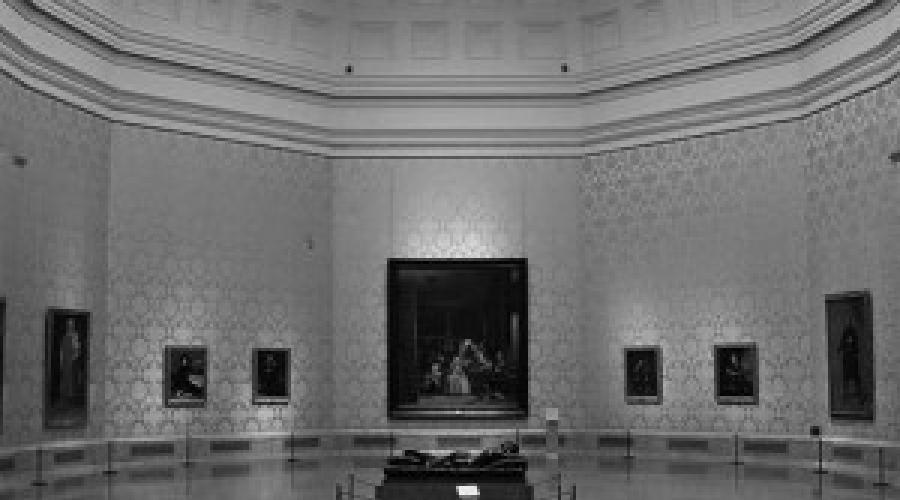 Museo nazionale del Prado (Museo Nacional del Prado). Cinque capolavori più famosi del Museo del Prado nel Museo del Prado di Madrid in Spagna