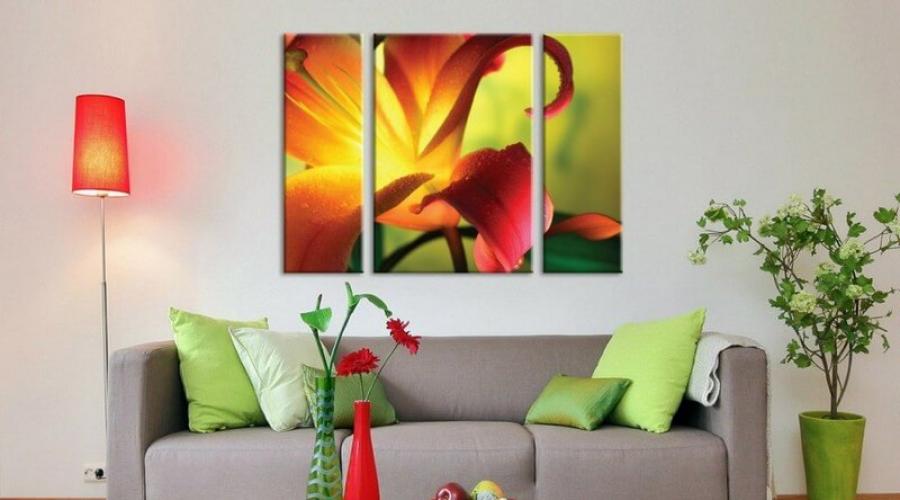 What are modular paintings and how to use them in apartment design.  How to make a modular painting with your own hands: budget options for wall decor What a modular painting looks like