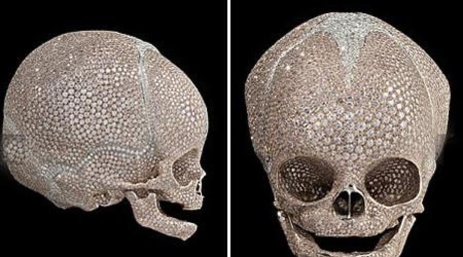 ديمان هيرست الجمجمة الماس. قام داميان هيرست بإنشاء جمجمة ماسية جديدة