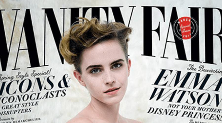 Watson z nagą piersiami. Emma Watson nie uważa się za siebie
