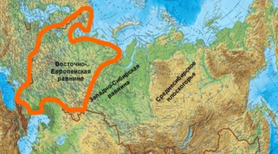 Istočnoeuropska ravnica - glavne karakteristike.  Sastav i svojstva černozemnih tala