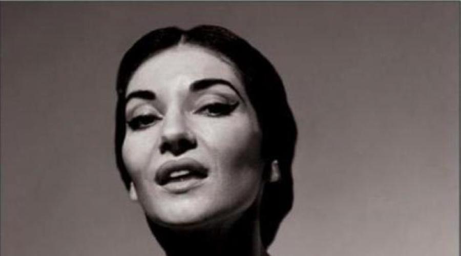 Párty Maria Callas.  Mária Callasová