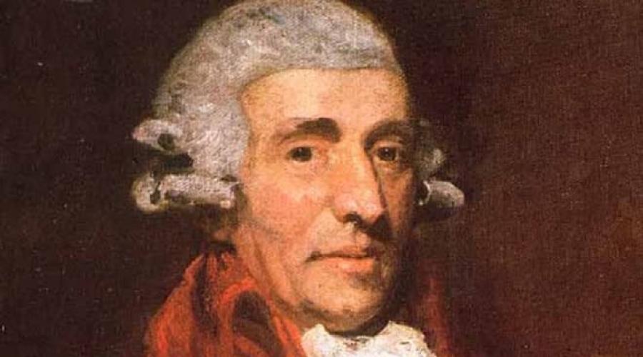 Messaggio Josef Haydn. Grande compositore austriaco Josef Haydn - il più antico dei classici viennesi