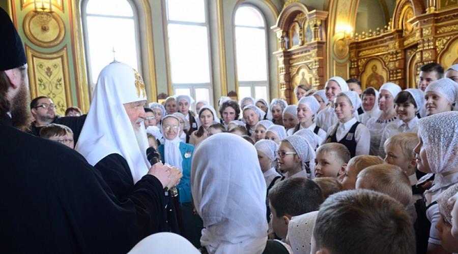 Патриарх Кирилл: «Я увидел уникальную школу. Патриарх кирилл посетил вятскую православную гимназию