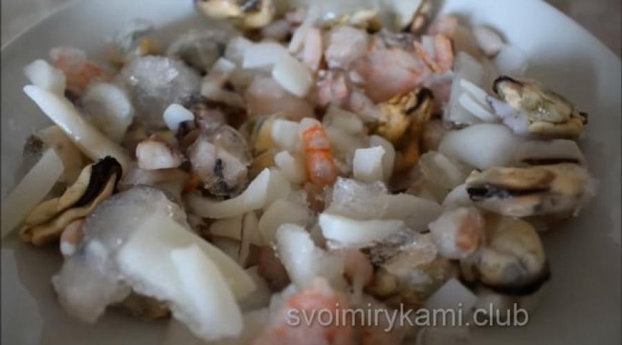 Lezzetli deniz ürünleri pilavı tarifi.  Çin deniz ürünleri pirinci - fotoğraflı tarif
