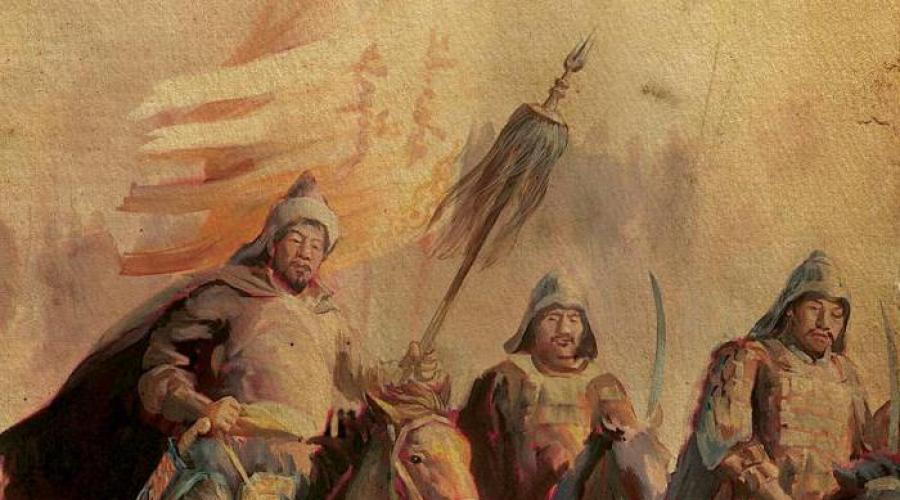 Formiranje mongolskih carstva. GenGhis Khan - Veliki osvajač i osnivač Mongolskog carstva