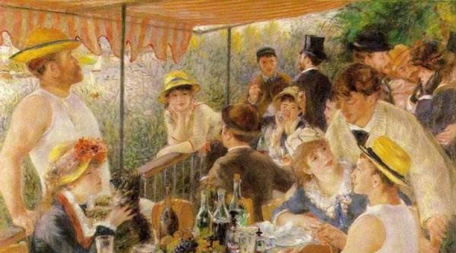 Renoir mesajı. Sanatçı Pierre Auguste Renoir: Eserler, Resimler, Biyografi ve İlginç Gerçekler