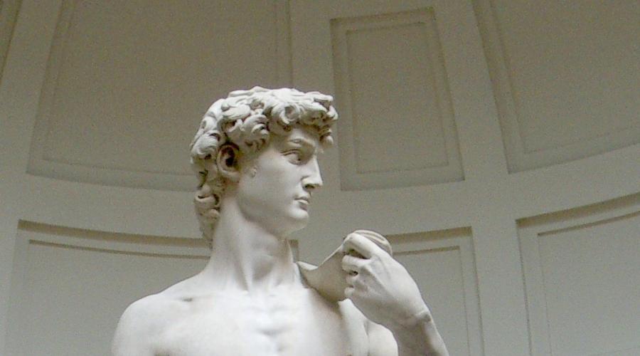 Статуя «Давид» Микеланджело: описание. Статуя Давида во Флоренции – шедевр мирового скульптурного искусства Прием микеланджело при создании давида