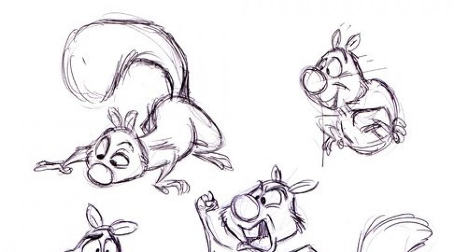 Naučite crtati životinje olovke. Crtanje na crtanje 