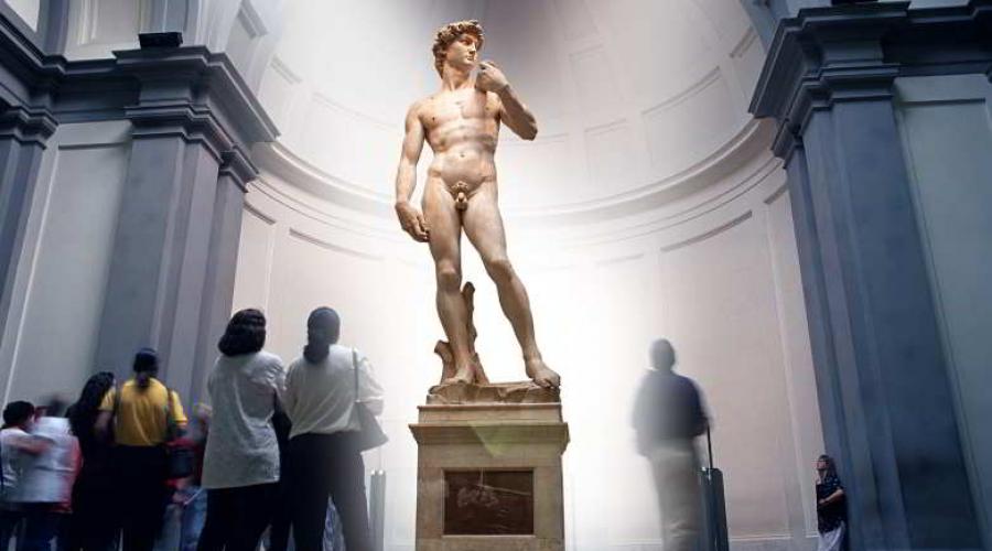 Давид — скульптура Микеланджело, фото, история скульптуры. Статуя Давида во Флоренции – шедевр мирового скульптурного искусства Оригинал давида микеланджело где