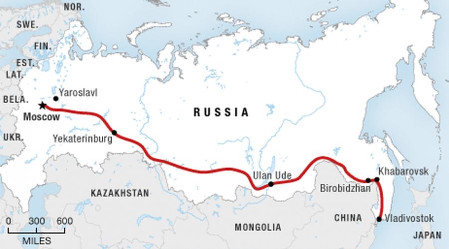 Liderzy krajów w długości sieci kolejowej. Historia kolei Rosji