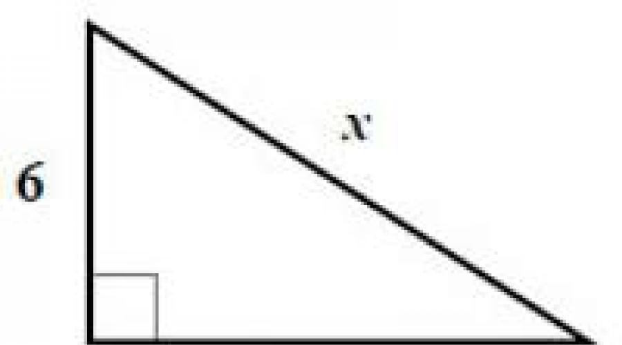 Što je jednako hipotenus jednakostraničnog trokuta. Kako pronaći Katete ako je poznato hipotenuse
