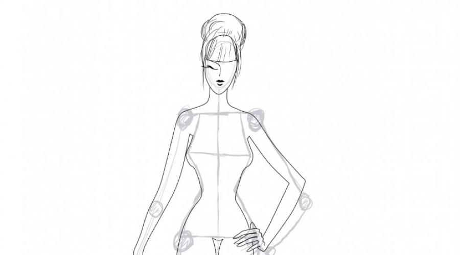 Stylish sketches of clothing. How to draw trendy sketches