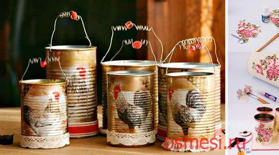 What can be made from cans from a children's mixture